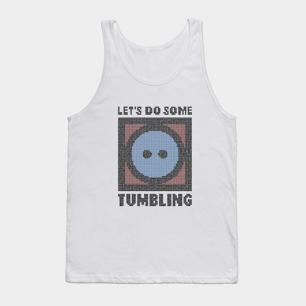 Let's Do Some Tumbling - faux embroidery Tank Top by Colette